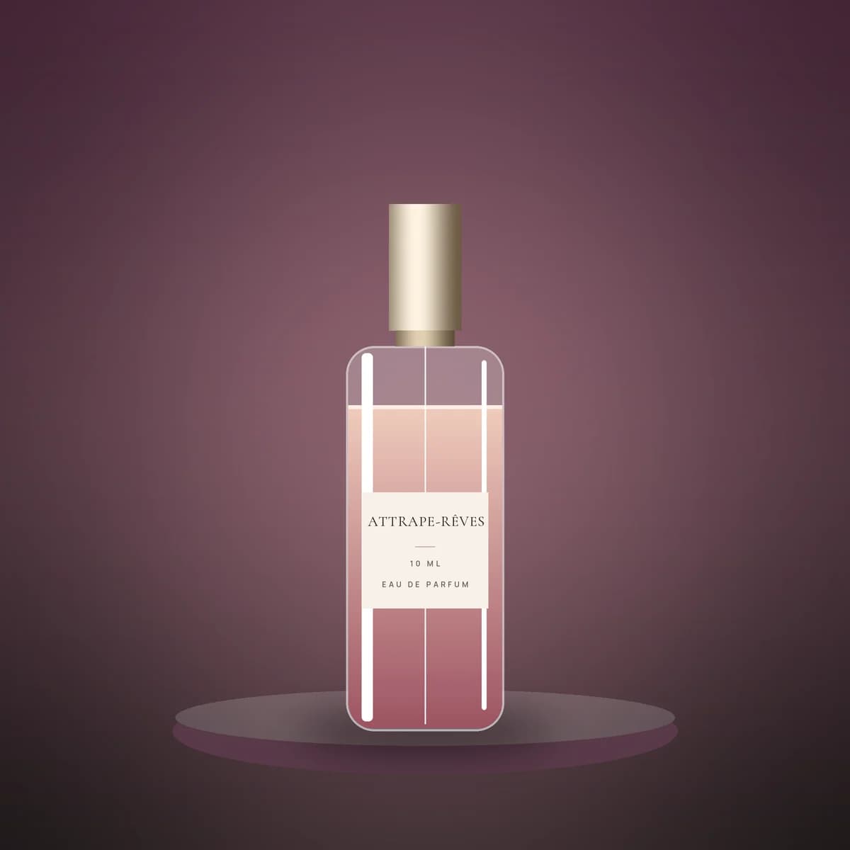 10 ml glass atomizer filled with Attrape-Rêves Eau de Parfum